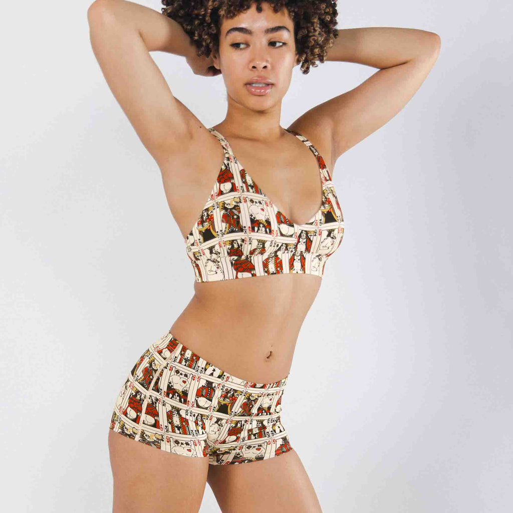 The Bottomless Blackjack | Vintage Playing Cards Modal Boyshort Underwear - Shinesty