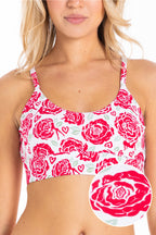 The Bloom With A View | Naughty Roses Boob Hammock™ Scoop Bralette - Shinesty