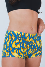 The Fire Crotch | Flames Modal Boyshort Underwear - Shinesty