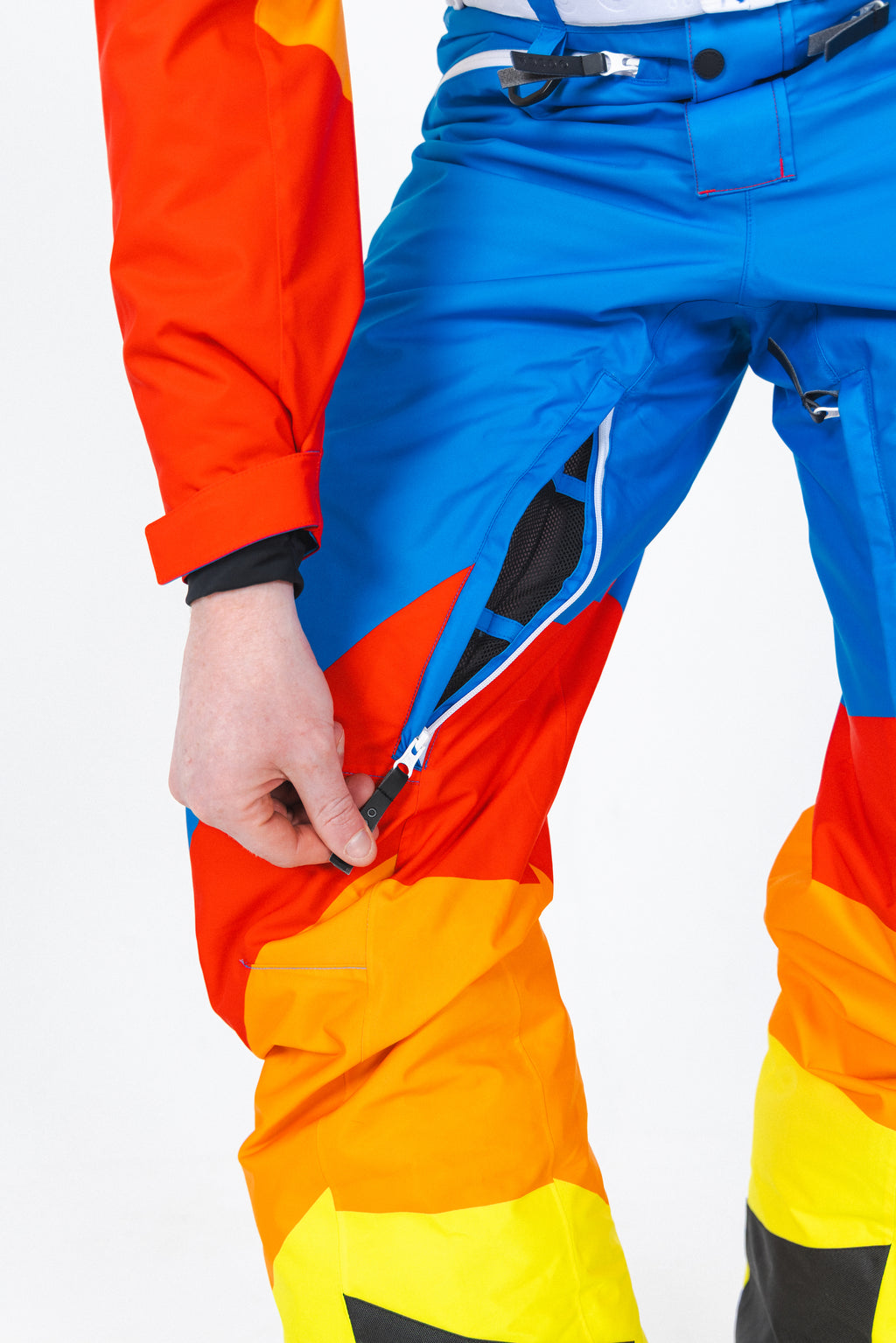 The Groovy Gondola | Orange Retro Swirl One Piece Ski Suit - Shinesty