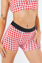 The Hot Diggity | Red Gingham Women’s Boxers - Shinesty