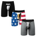 The Apex Mix | Long Leg Ball Hammock® Pouch Underwear With Fly 3 Pack - Shinesty