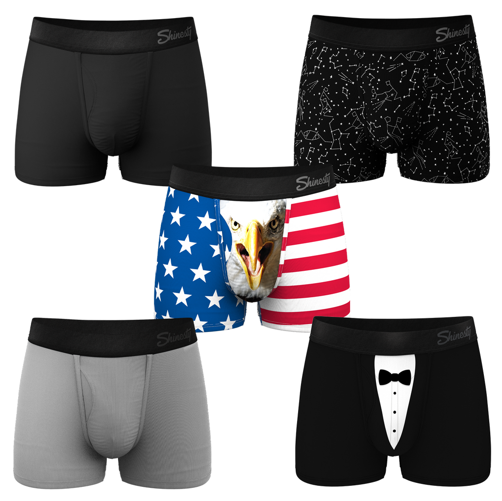 The Ultra Staples Mix | Ball Hammock® Pouch Trunks Underwear 5 Pack - Shinesty