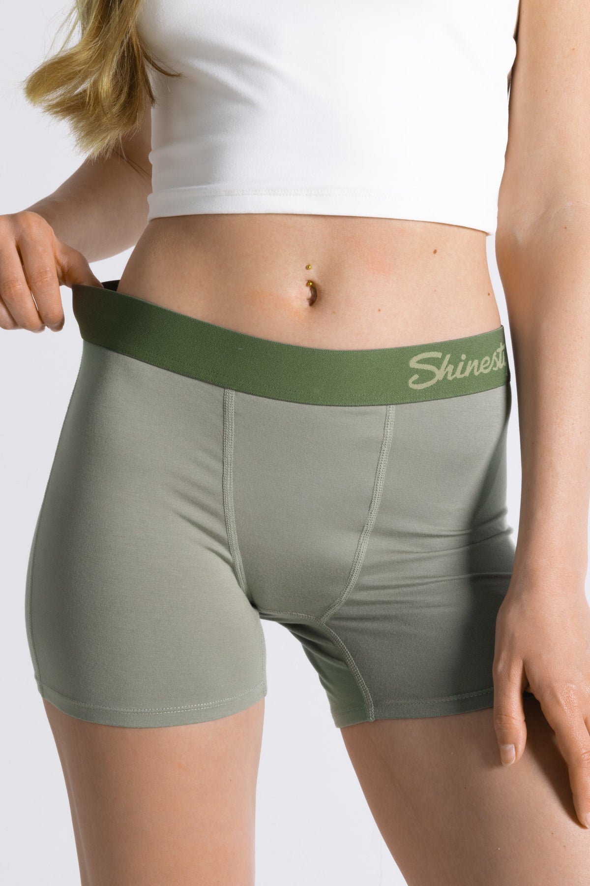 The Manzanilla | Olive Green Women’s Boxers - Shinesty