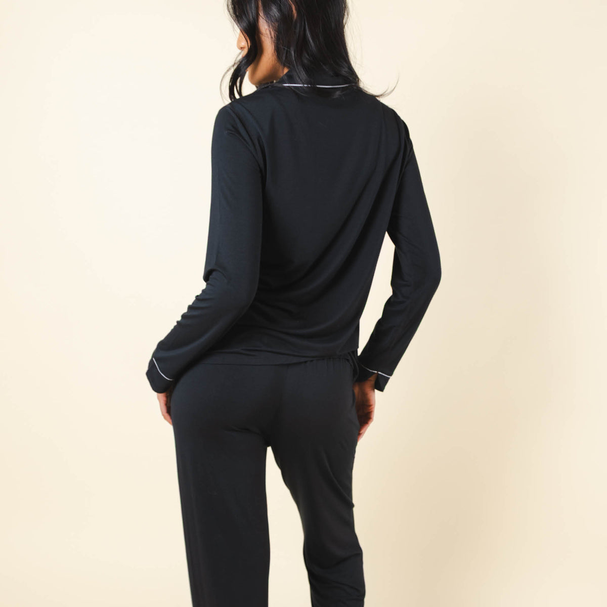 The Threat Level Midnight | Black SleepDeep™ Women’s Long Sleeve Pajama Set - Shinesty