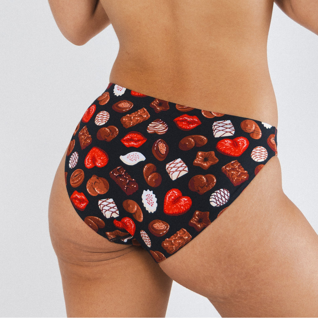 The Bonbons | Naughty Chocolates Modal Bikini Underwear - Shinesty