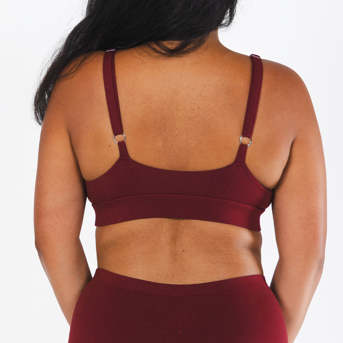 The Sommelier | Burgundy Boob Hammock™ Plunge Bralette - Shinesty
