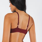 The Sommelier | Burgundy Boob Hammock™ Triangle Bralette - Shinesty