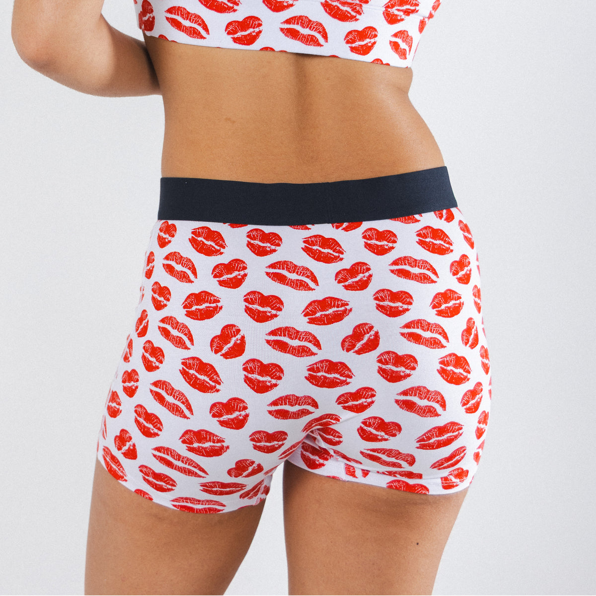 The Pucker Up | Lipstick Kiss Women’s Boxers - Shinesty