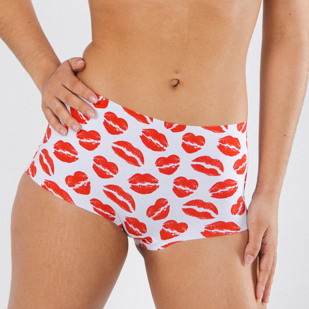 The Pucker Up | Lipstick Kiss Women’s Seamless Boyshort - Shinesty