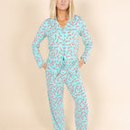The Peppermint Pimp Canes | Candy Cane SleepDeep™ Women’s Long Sleeve Pajama Set - Shinesty