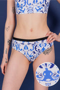 The Risqué Rorschach  | Blue Willow Cheeky Underwear - Shinesty