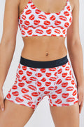 The Pucker Up | Lipstick Kiss Women’s Boxers - Shinesty