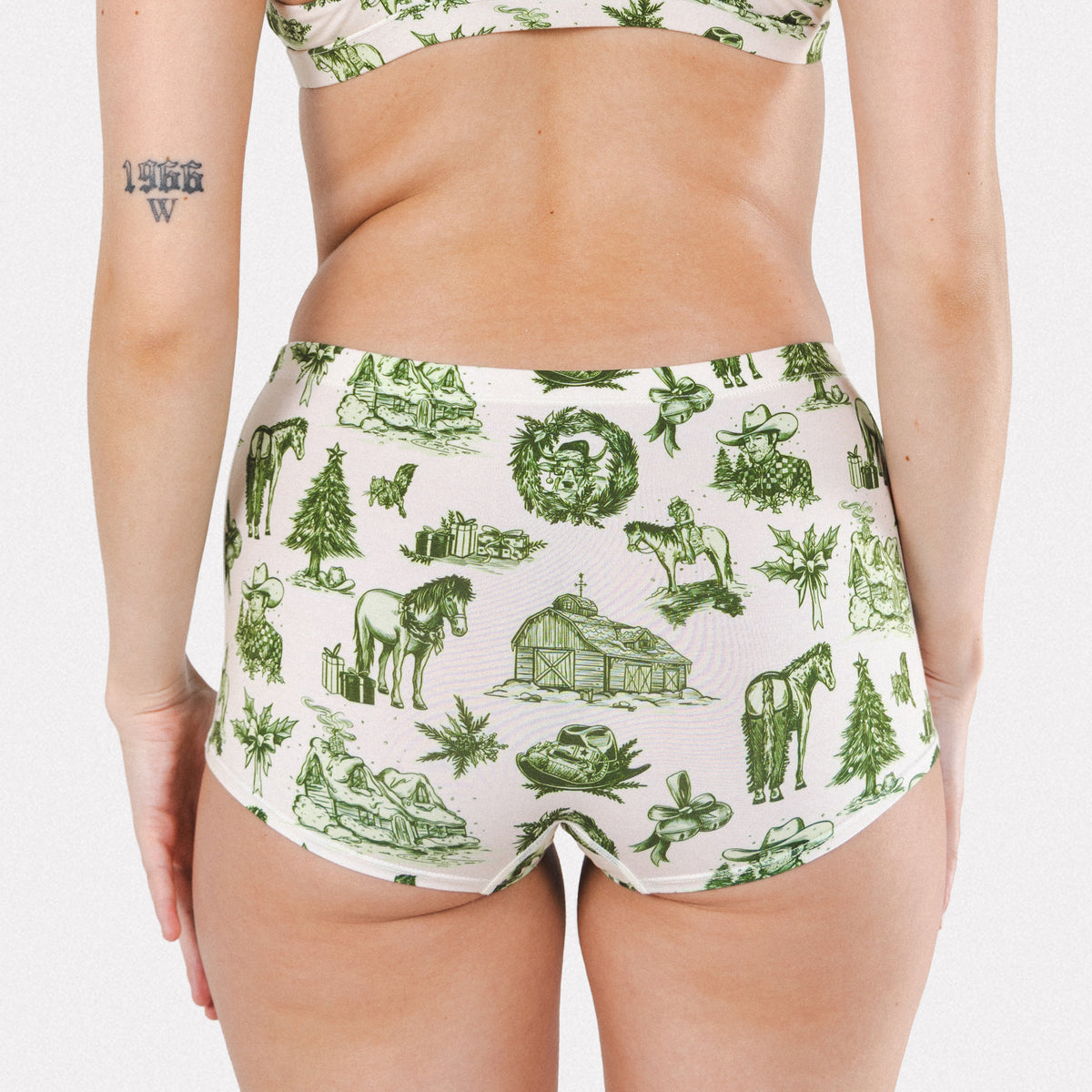 The Western Wonderland | Western Toile Modal Boyshort Underwear - Shinesty