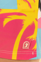 The SoCal Summer | Black and Pink Tropical Ball Hammock® Pouch 8" Swim Trunks - Shinesty