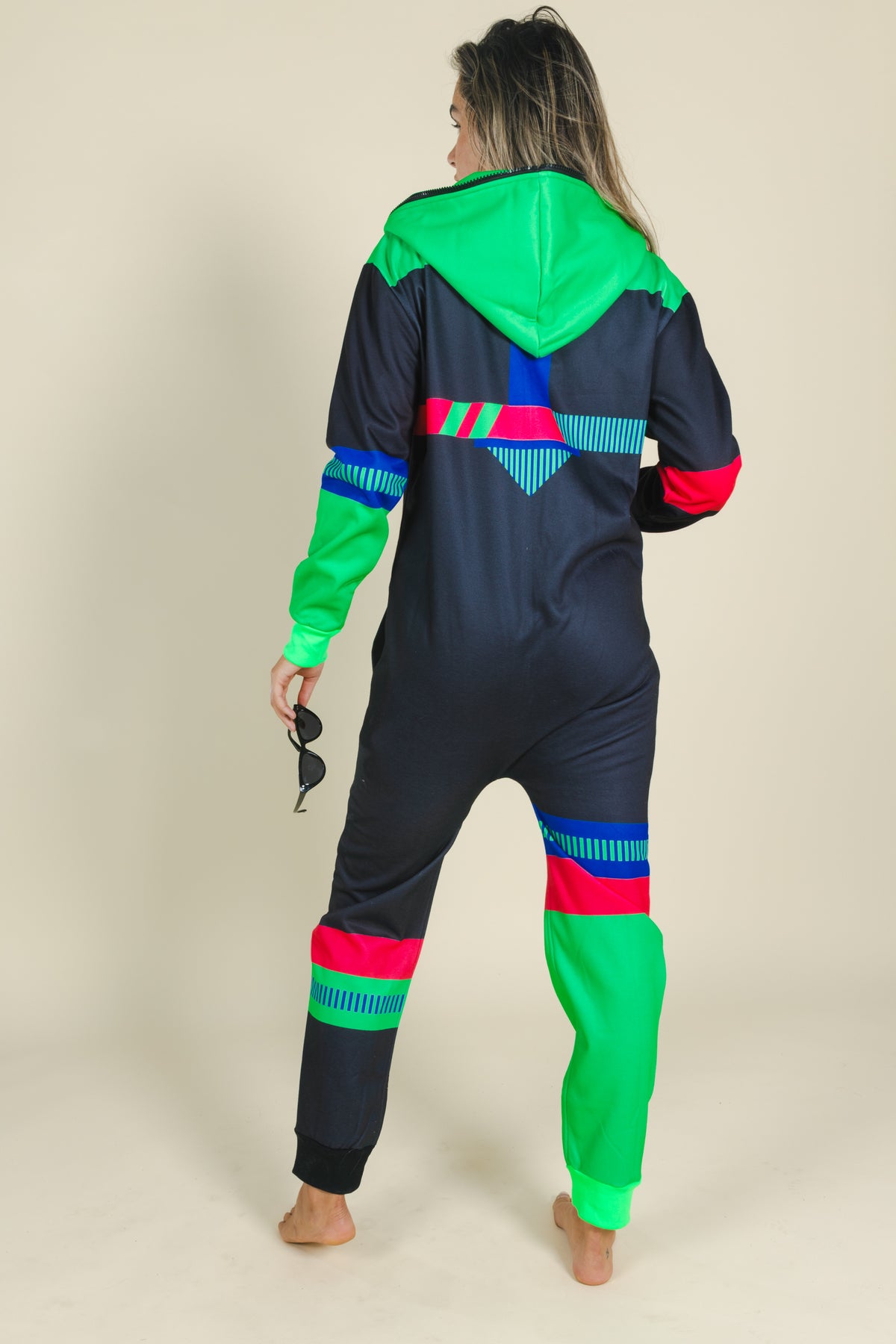 The Steep and Deep | Ladies Unisex Retro Black Onesie - Shinesty