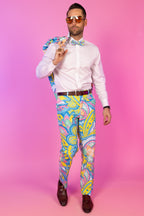 The April Showers | Abstract Paisley Suit Pants - Shinesty