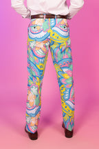 The April Showers | Abstract Paisley Suit Pants - Shinesty