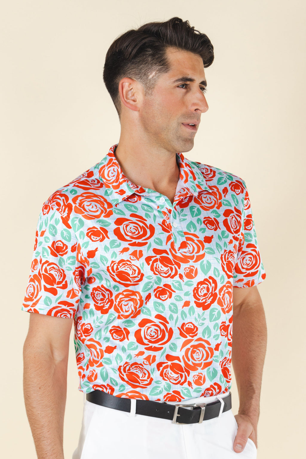 The Win By A Rose | Derby Roses Men’s Polo - Shinesty