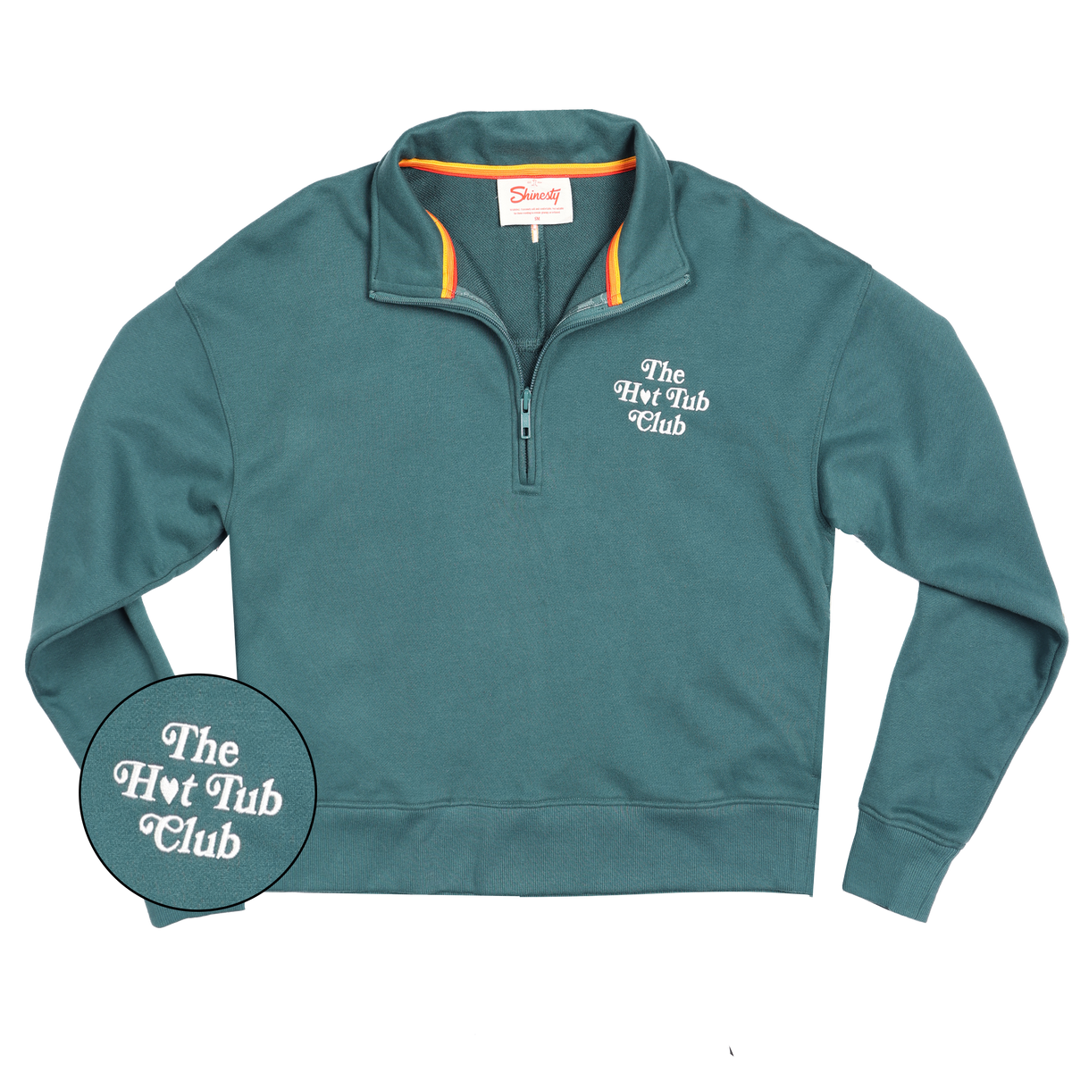 The Spruced Up | Green Sexy Terry™ Women’s Half Zip - Shinesty