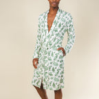 The Western Wonderland | Western Toile Long Modal Robe - Shinesty