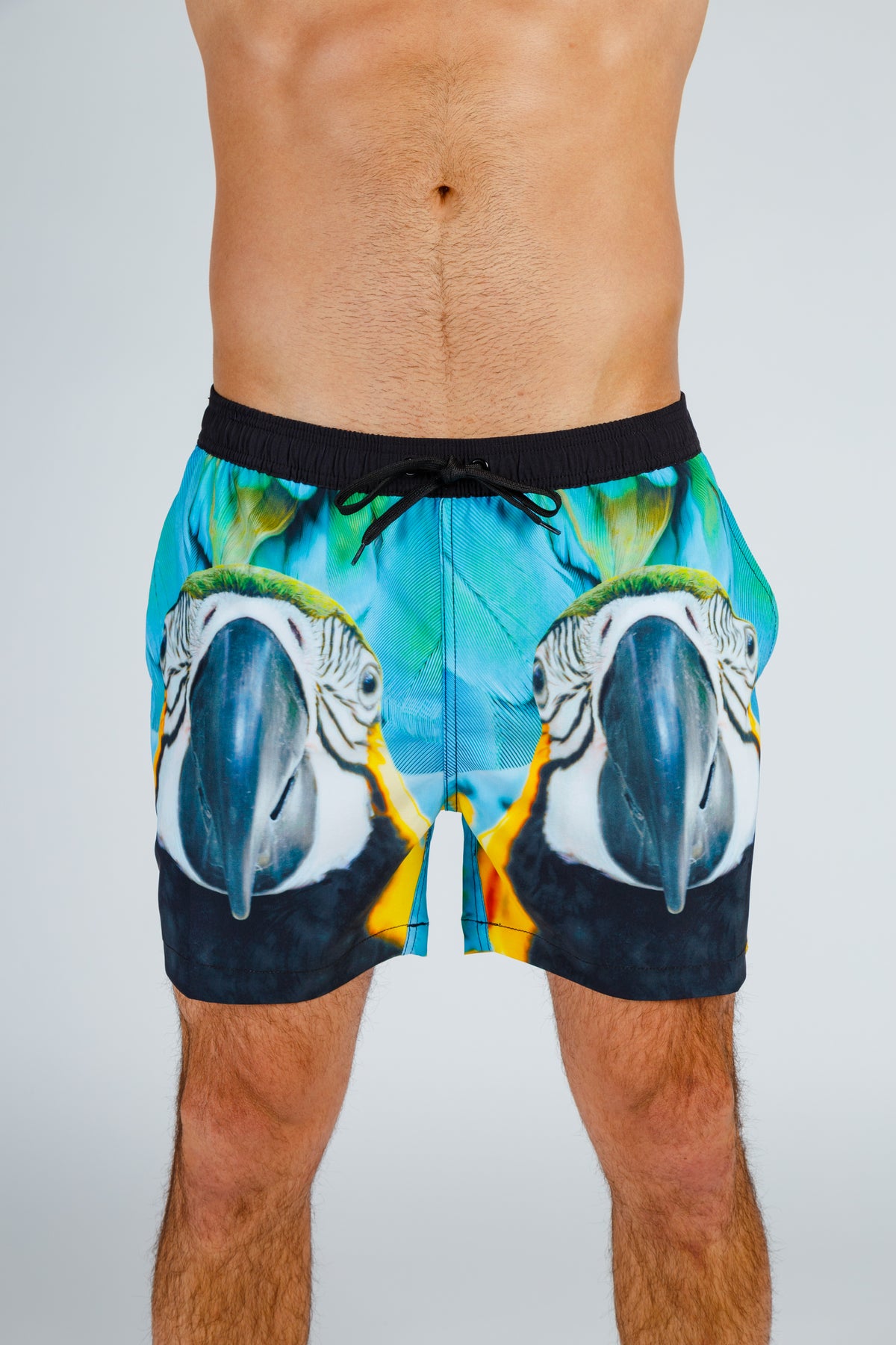 The Big Birden | Tropical Parrot Swim Trunks - Shinesty