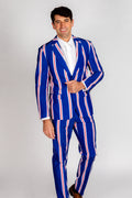 The Trust Funder | Blue Striped Suit - Shinesty