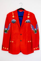The Sunday Best | Western Style Red USA Suit - Shinesty