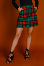 The Lincoln Log Love Lady | Women's Green Plaid Christmas Suit - Shinesty