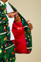 The Christmas Tree Camo | Mens Christmas Tree Print Suit - Shinesty