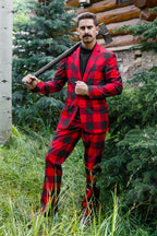 The Red & Black Lumberjack | Buffalo Check Suit - Shinesty