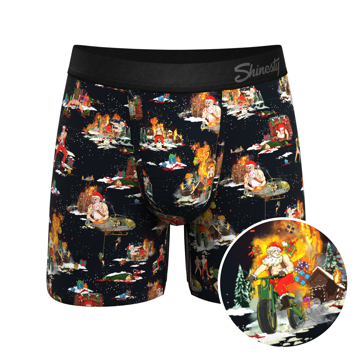 The 12 Slays of Christmas | Christmas Scene Ball Hammock® Pouch Underwear - Shinesty