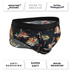 The 12 Slays of Christmas | Christmas Scene Ball Hammock® Pouch Underwear Briefs - Shinesty