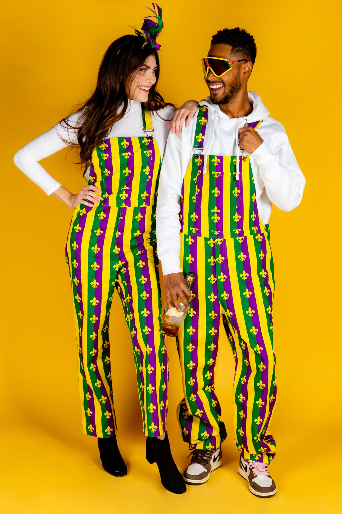 The Beignets For Breakfast | Mardi Gras Overalls - Shinesty