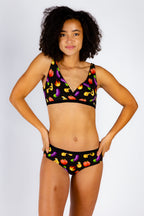 The Emoji After Party | Emoji Patterned Boob Hammock™ Reversible Bralette - Shinesty