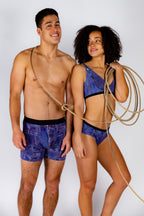 The Britney | Denim Printed Cheeky Underwear - Shinesty