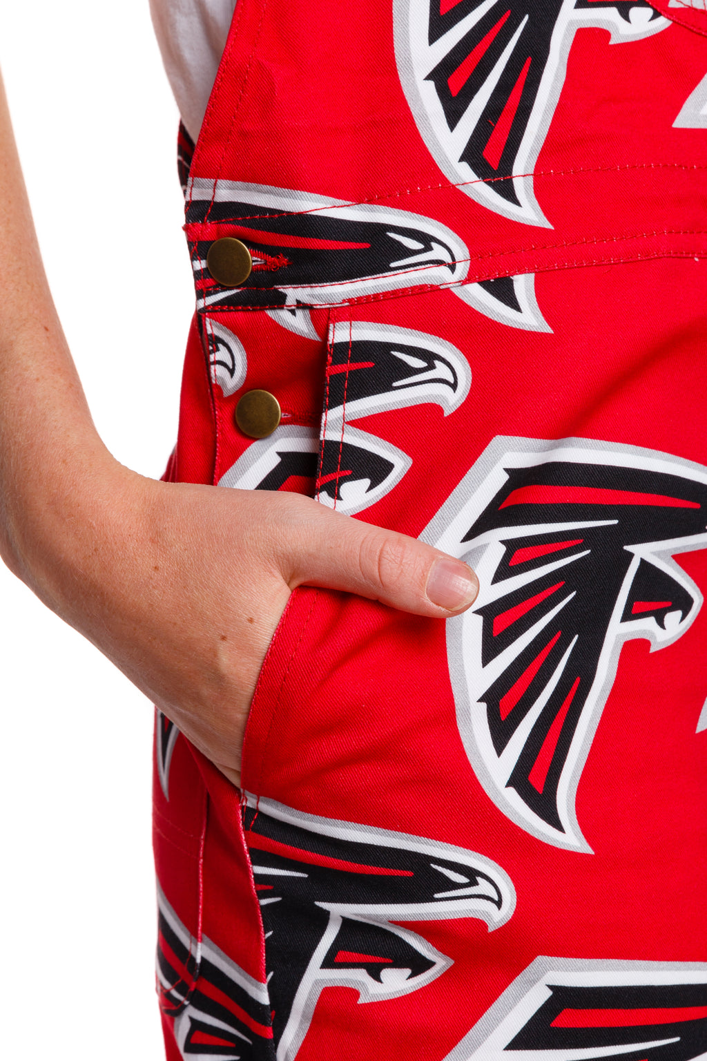 The Atlanta Falcons | Ladies Unisex NFL Overalls - Shinesty