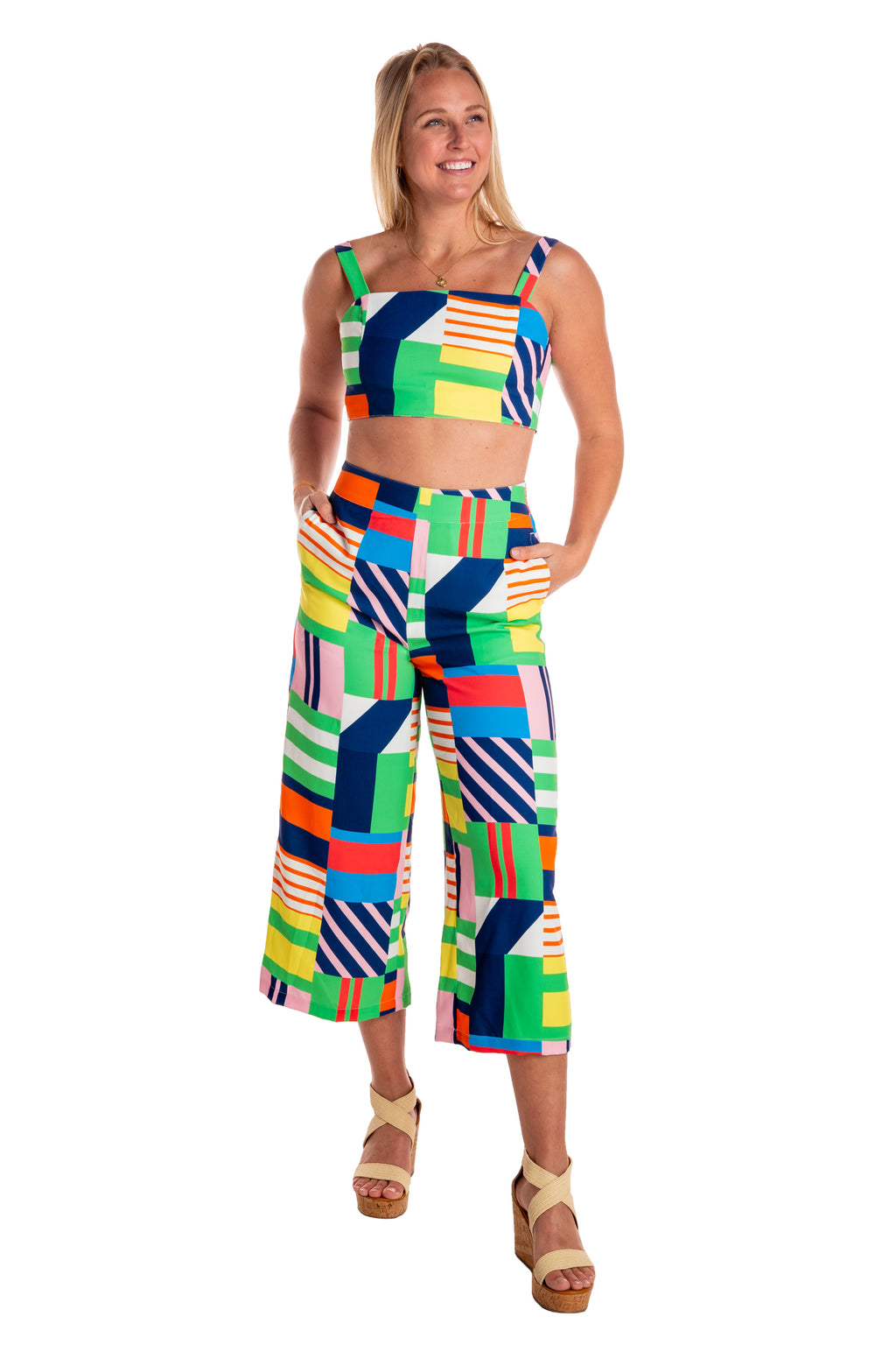 The Jockey Soup | Patchwork Crop Set - Shinesty