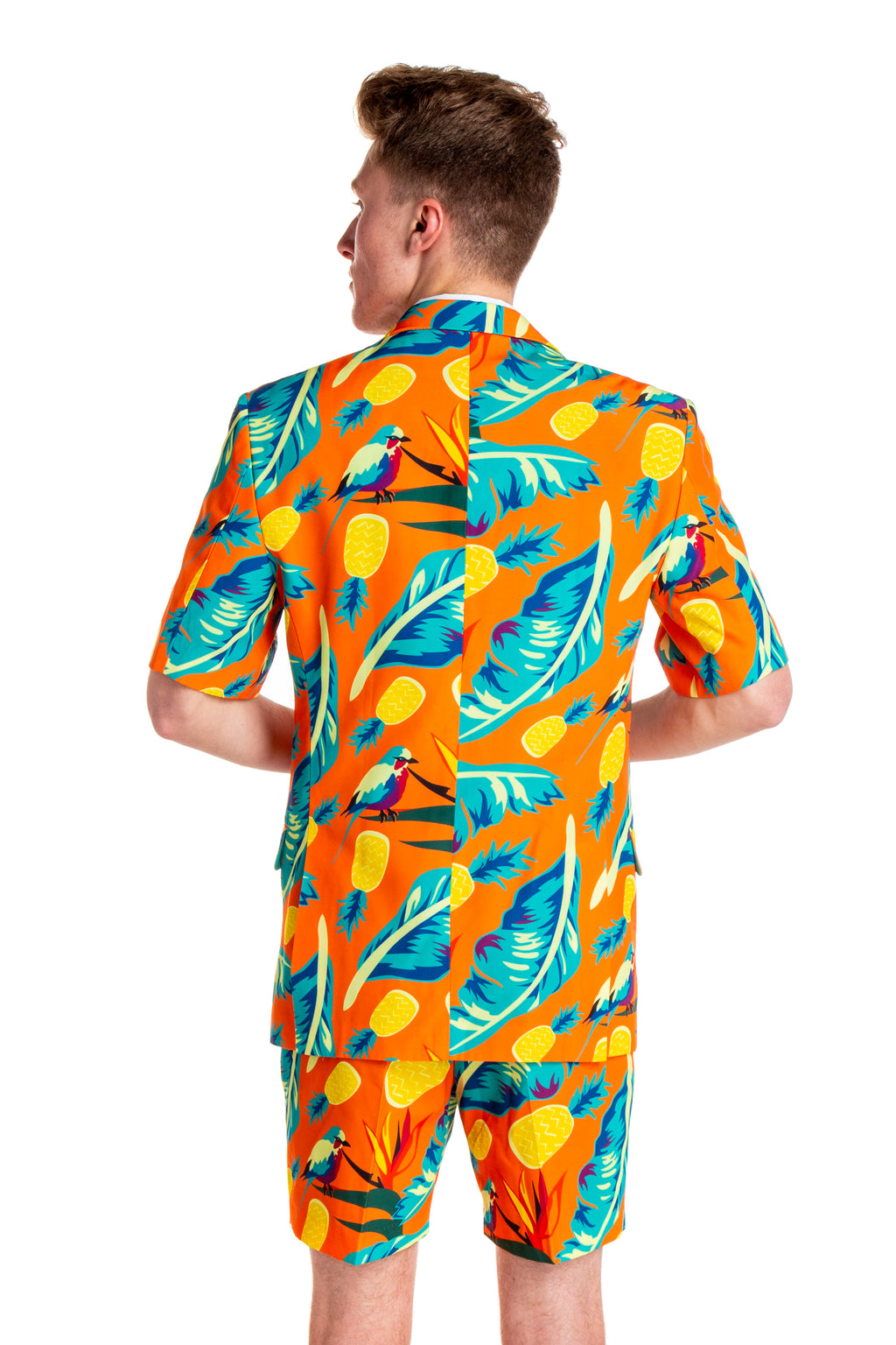The Cruise Ship Casanova | Tropical Short Sleeve Blazer - Shinesty