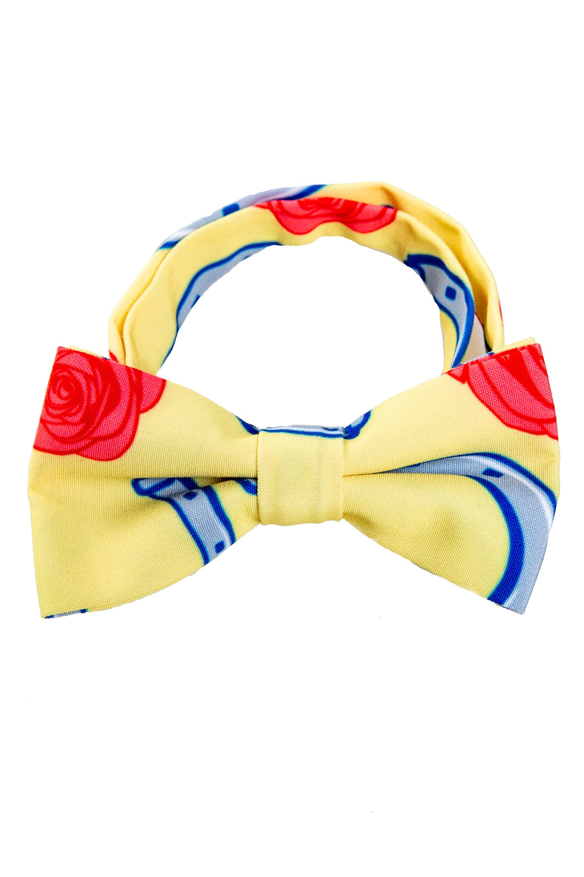 The Derby Horseshoes | Yellow Preppy Bow Tie - Shinesty