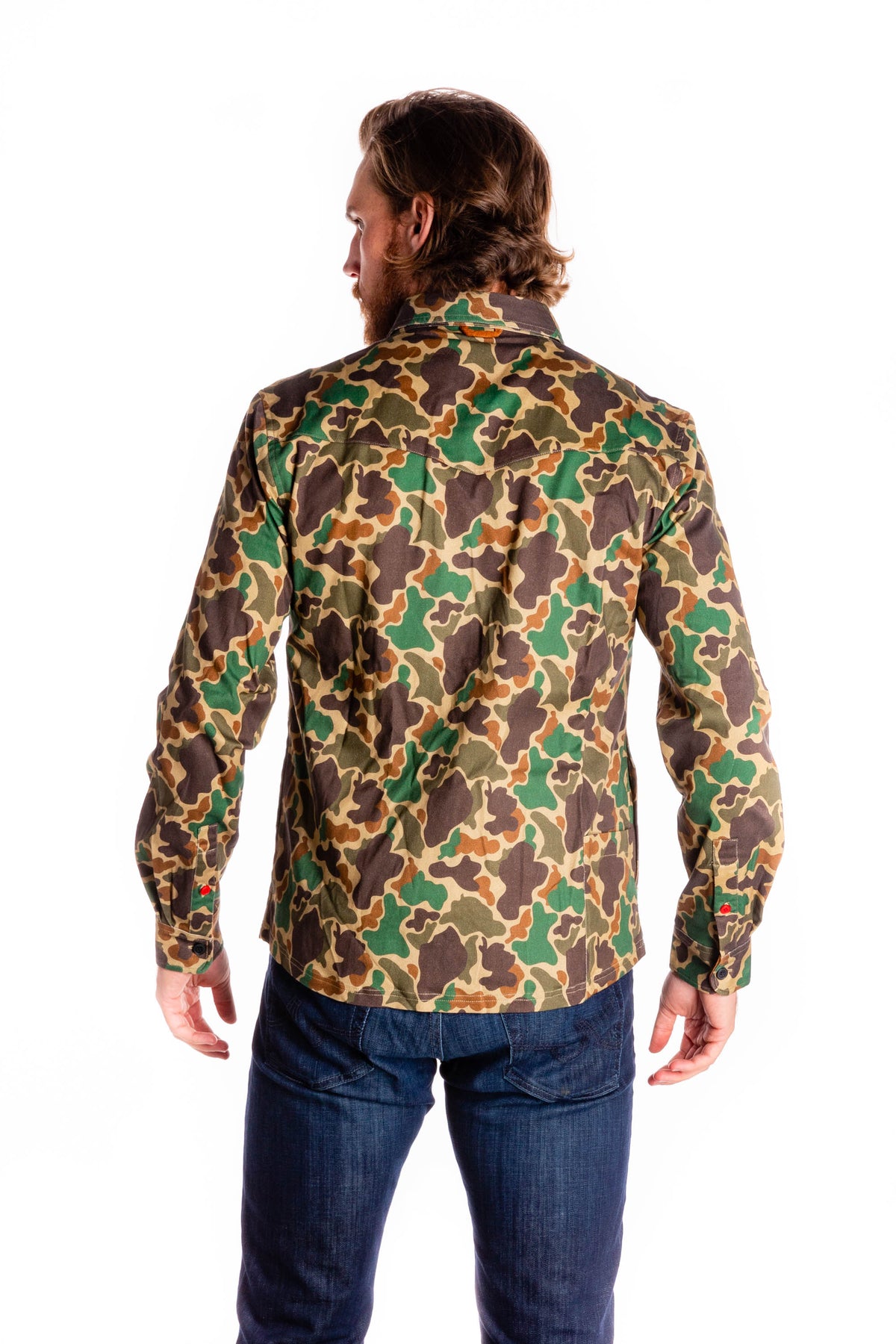Now You See Me | Camo Long Sleeve Button Down - Shinesty