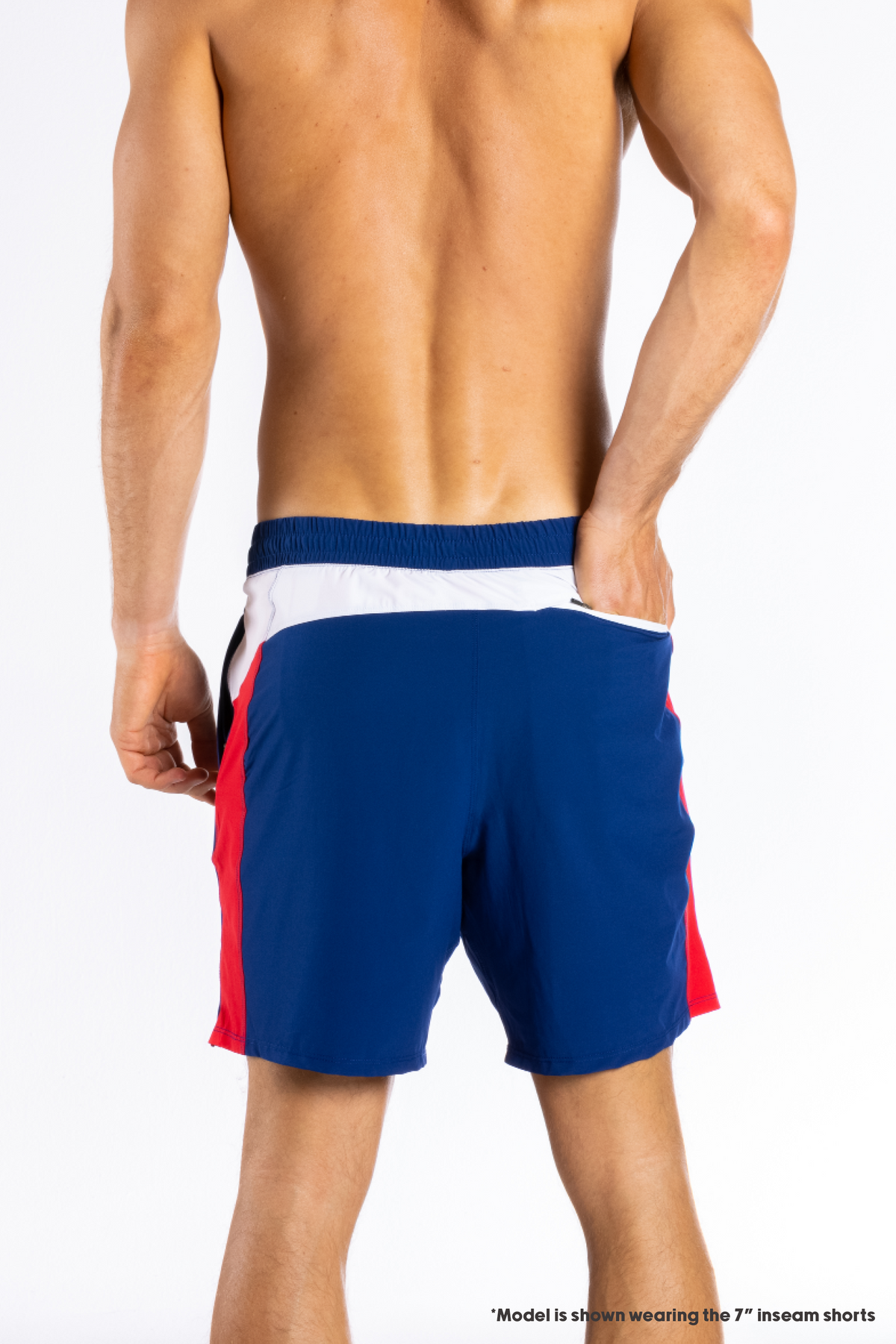 The Double Duty | American Flag Ball Hammock® 7 Inch Athletic Shorts - Shinesty