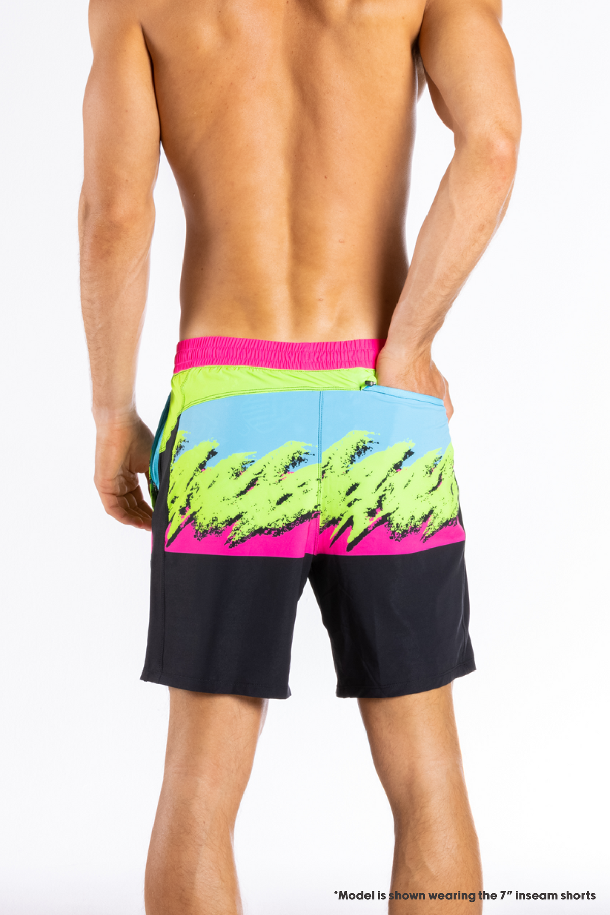 The Cherry Slushy | Neon Retro Ball Hammock® 9 Inch Athletic Shorts - Shinesty