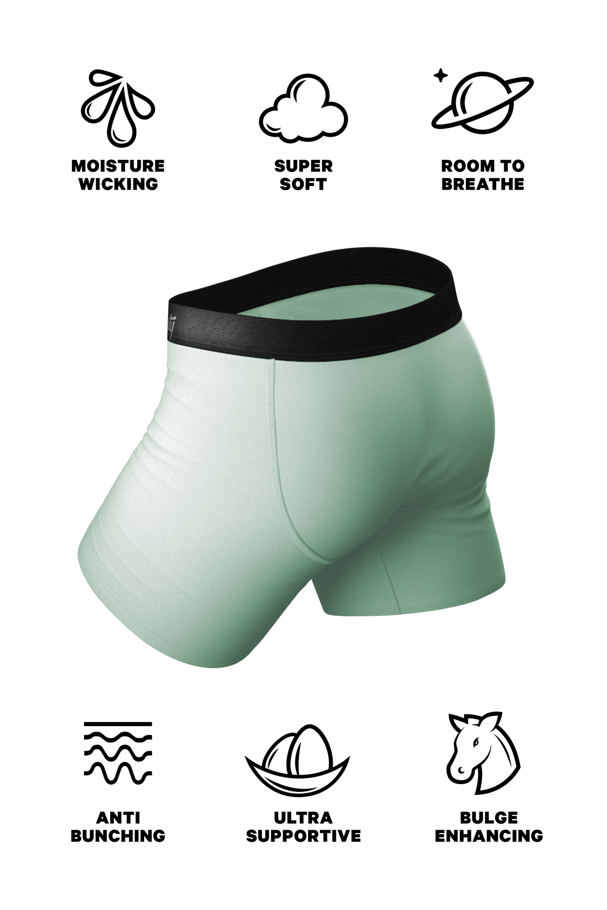 The Avocado Toast | Feldspar Green Ball Hammock® Pouch Underwear - Shinesty