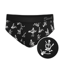 The Bare Back Bones | Glow in the Dark Skeletons Ball Hammock® Pouch Underwear Briefs - Shinesty