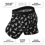The Bare Back Bones | Glow in the Dark Skeletons Ball Hammock® Pouch Underwear - Shinesty