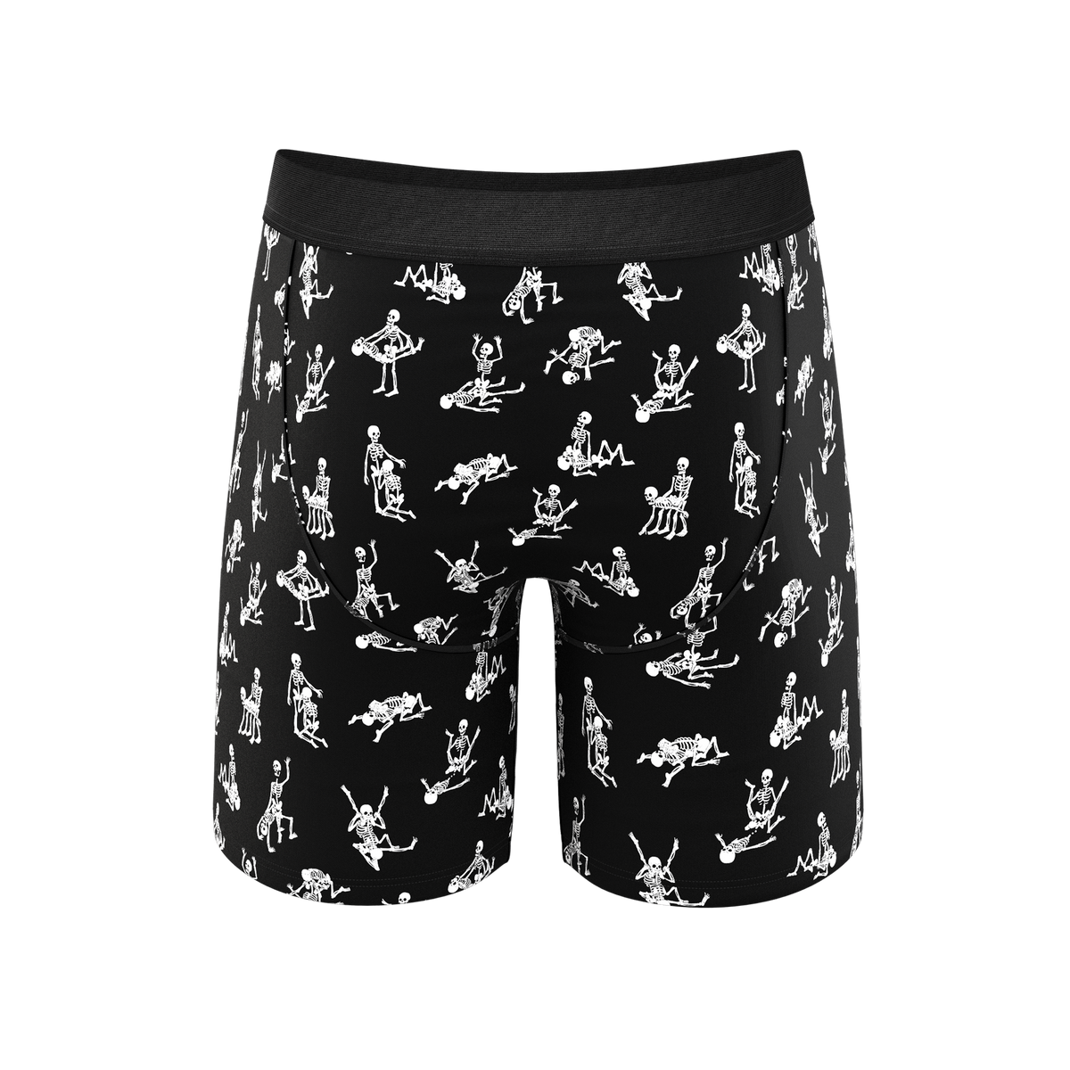 The Bare Back Bones | Glow in the Dark Skeletons Ball Hammock® Boxer - Long Leg - Shinesty