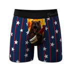 The Bearly Theres | USA Grizzly Bear Ball Hammock® Pouch Underwear - Shinesty