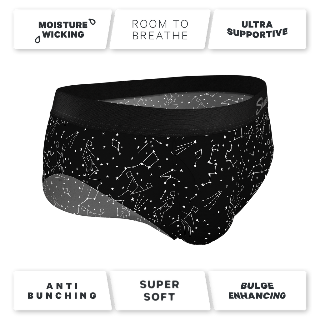 The Big Bang | Glow In The Dark Constellation Ball Hammock® Pouch Underwear Briefs - Shinesty