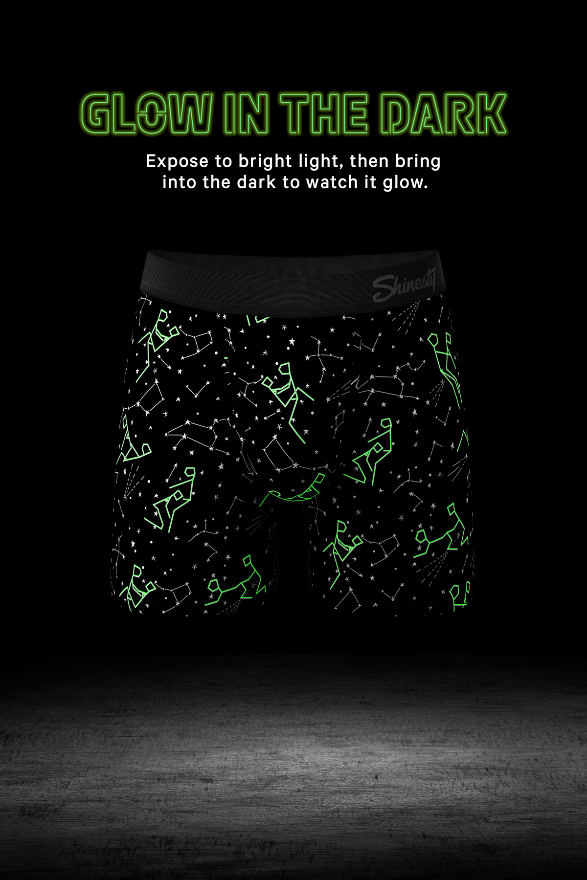 The Big Bang | Glow In The Dark Constellation Ball Hammock® Pouch Underwear - Shinesty